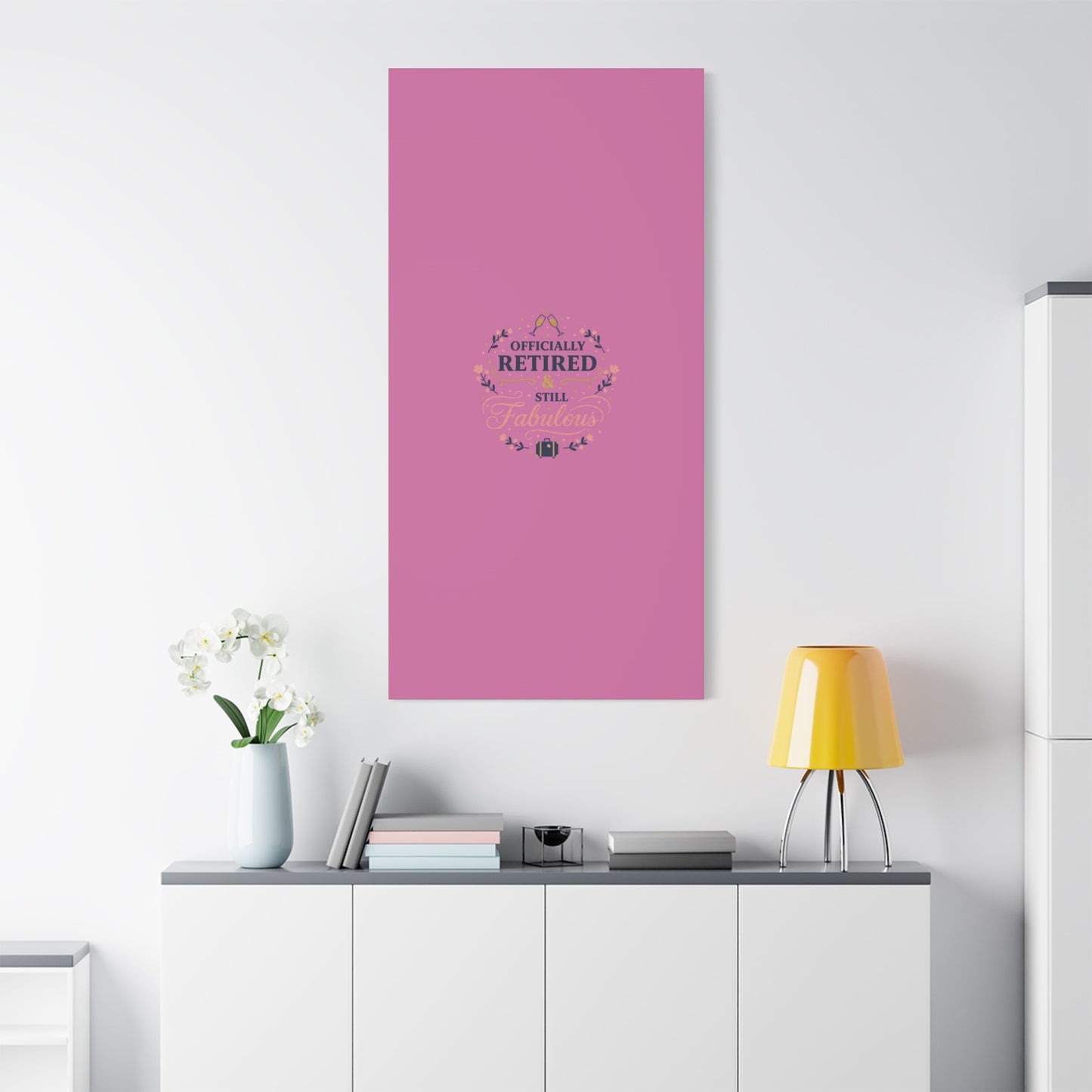 Officially Retired & Still Fabulous Canvas, retirement gifts for women | personalized retirement gifts