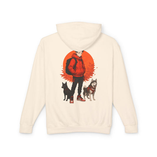 Artful Lightweight Hooded Sweatshirt for Art Enthusiasts and Young Adults