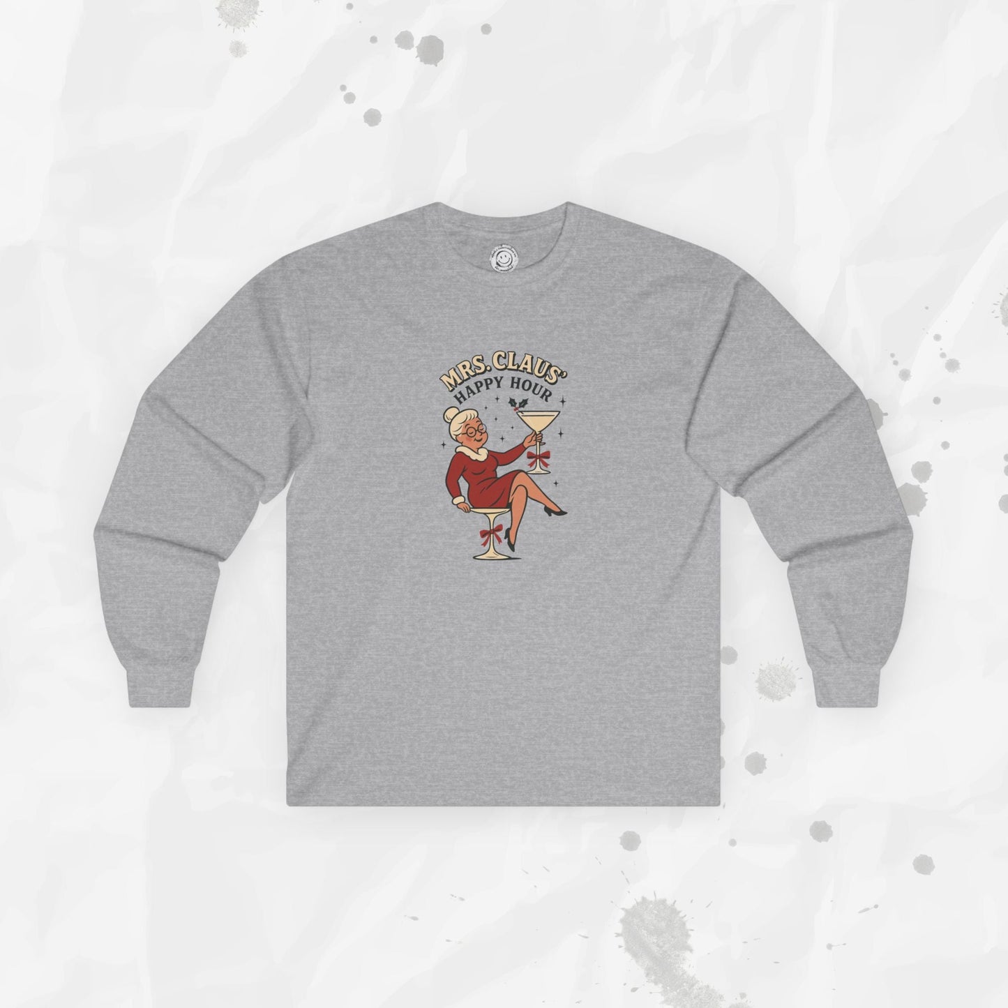 Mrs. Claus Happy Hour – Long Sleeve Shirt