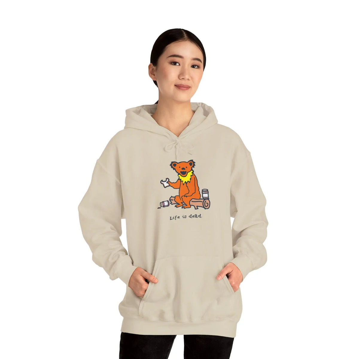 Life is dead.® Snackin' Bear Hoodie