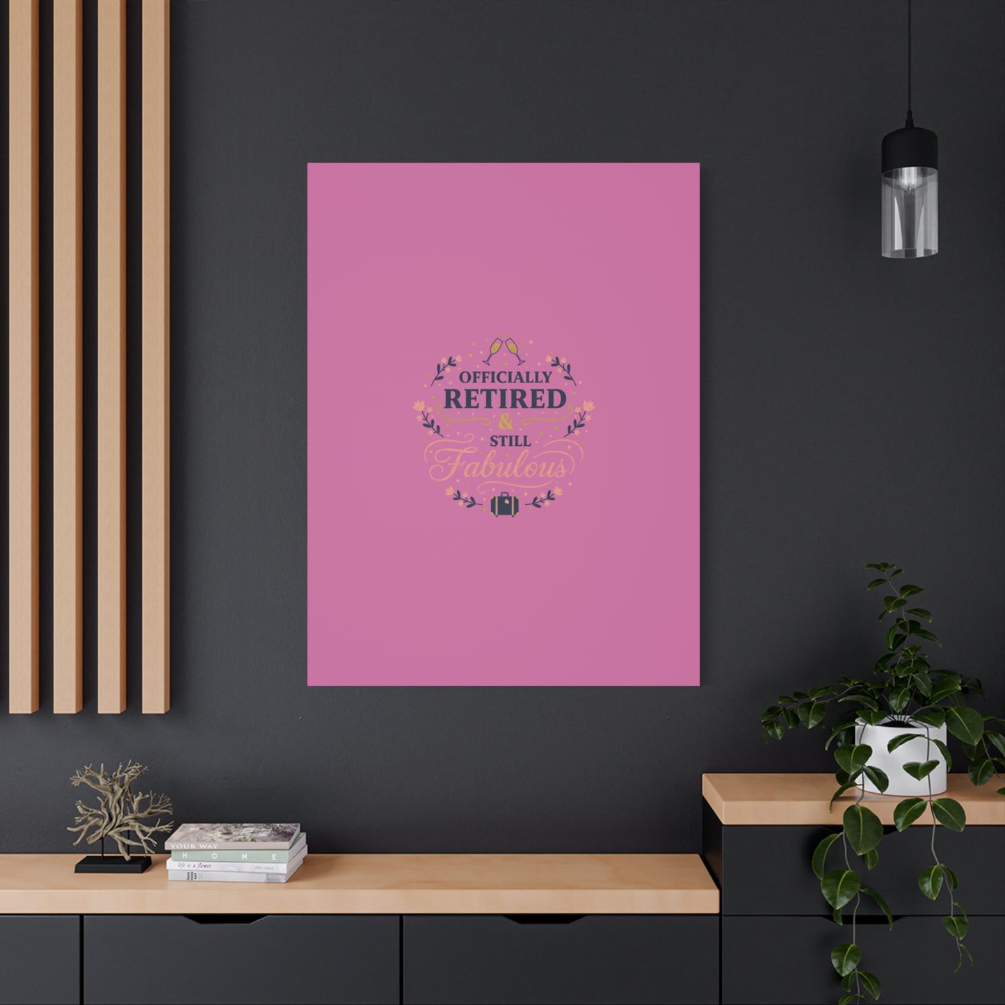 Officially Retired & Still Fabulous Canvas, retirement gifts for women | personalized retirement gifts