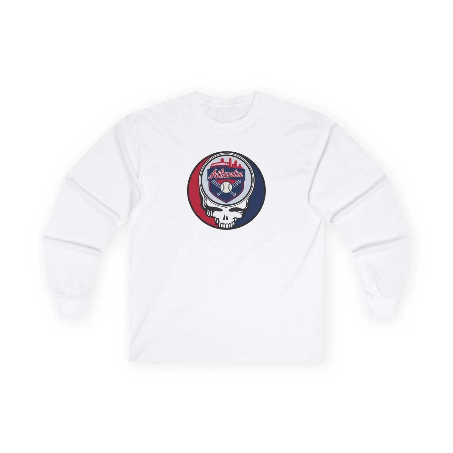 Atlanta Braves Original Stealie Grateful Dead Long Sleeve Shirt