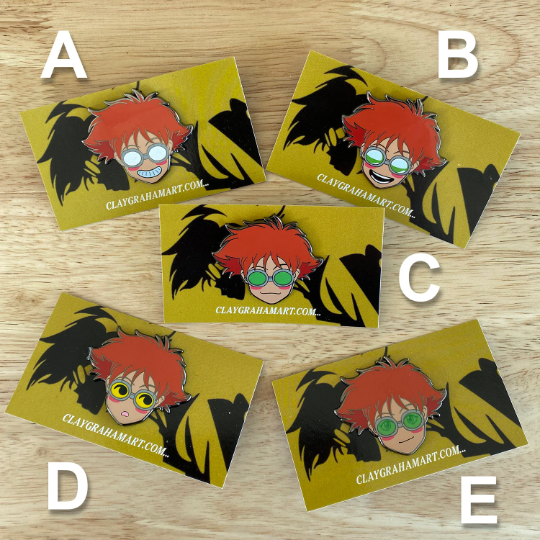 Space Cowboy Faces Blind Bag 1.75"-2" hard enamel pins