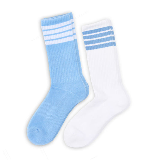 4 Stripe Casual Crew Socks 2-Pack