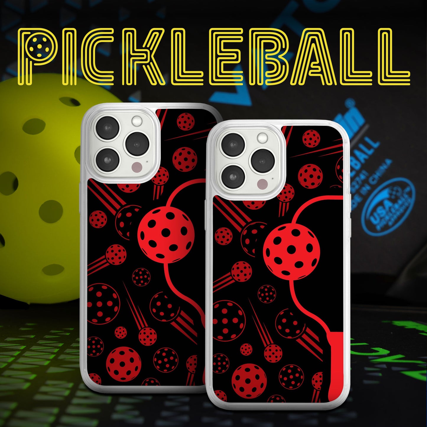 Pickleball HD Apple iPhone 11 Series Phone Case