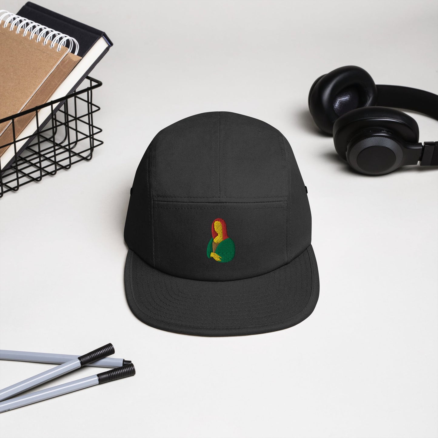 Five Panel Hat | Mona Lisa | Iconic Series | Cap | Navy