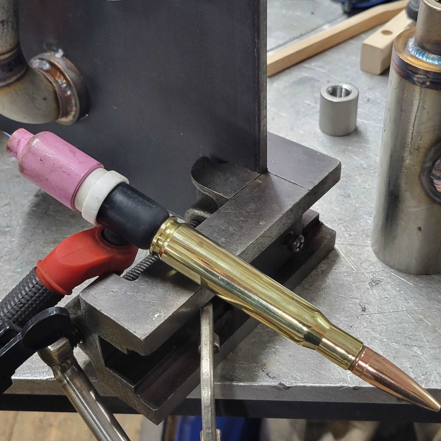 50 Cal BMG Long Bullet Tig Welding Back Cap