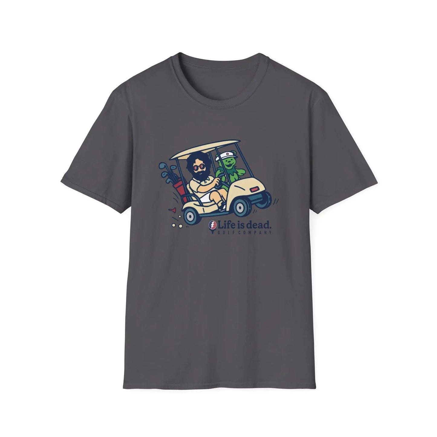 Joy Ridin' Jerry and The Bear - Life is dead.® Golf Company T-Shirt