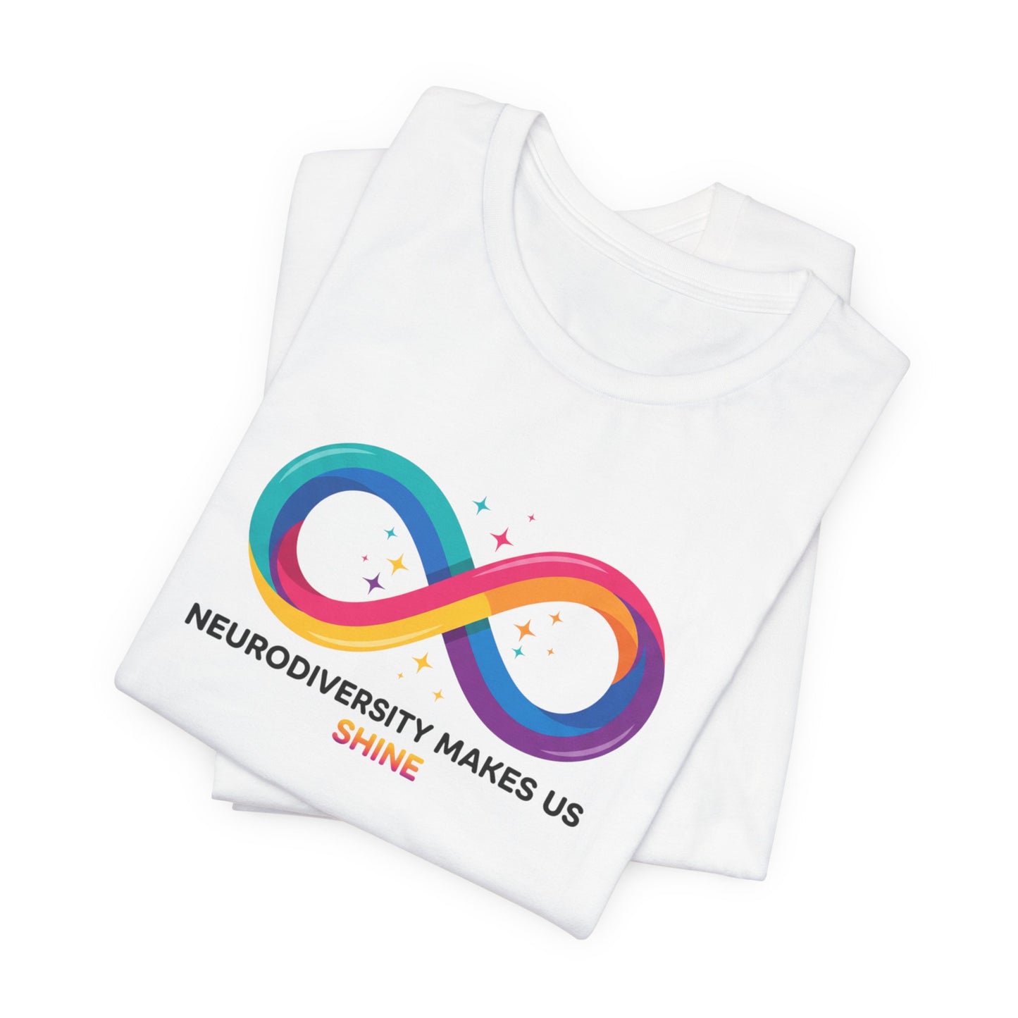 Neurodiversity Makes Us Shine Tee | neurodivergent, autistic pride