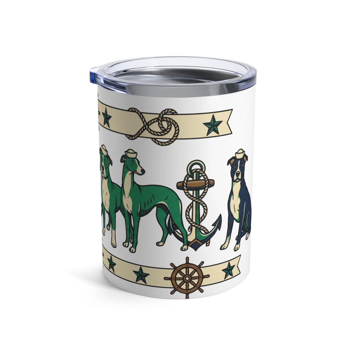 Tattoo Parlor Pups - Salty Sea Dogs 12oz Short Tumbler