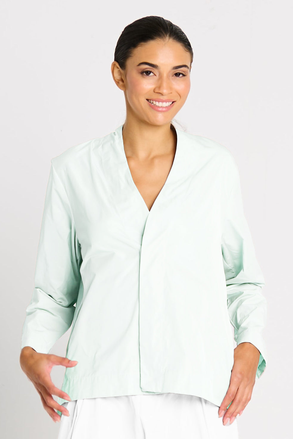 Nylon Minimal Swing Jacket - Mint