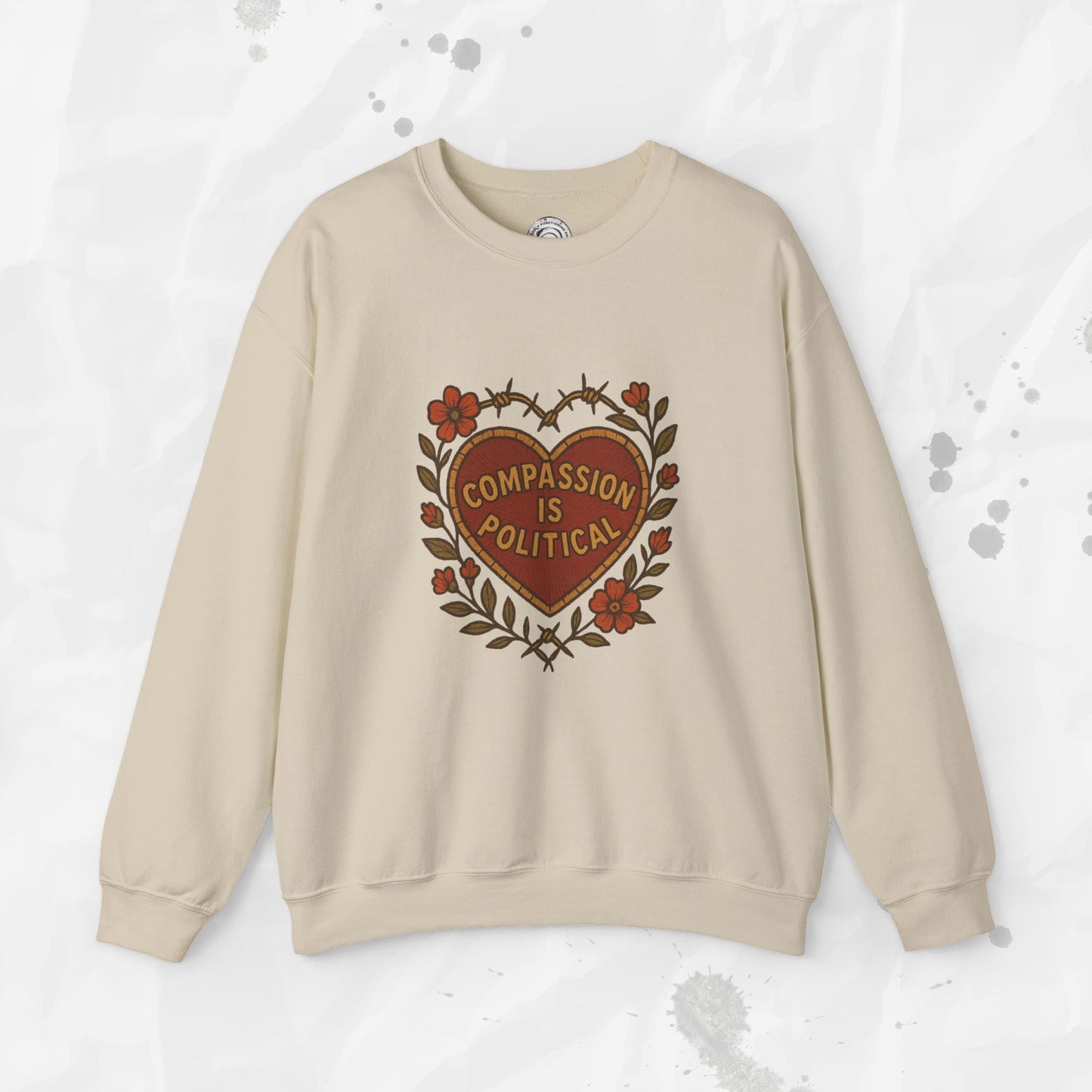 Compassion Is Political - Crewneck Sweatshirt