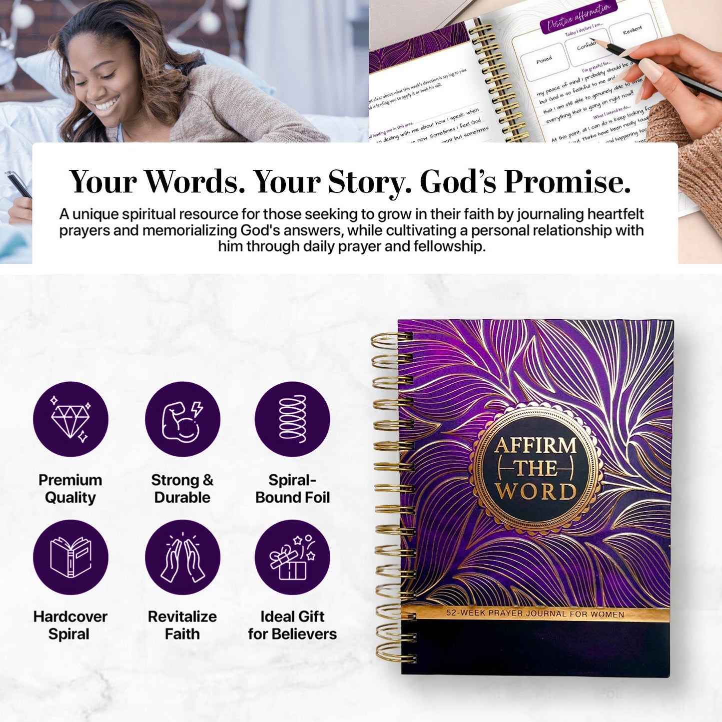 52 week Prayer Journal & Anointing Oil