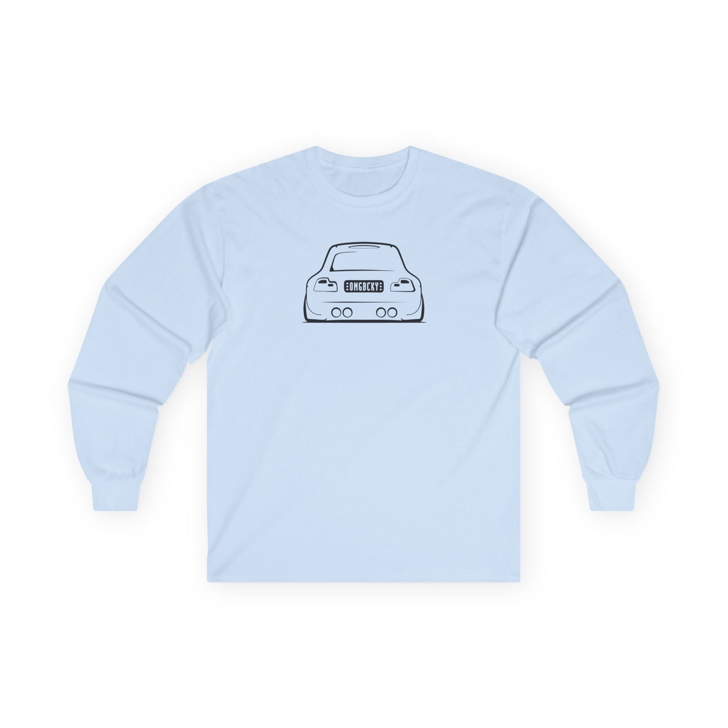 OMGBCKY Black Coupe Silhouette Long Sleeve Tee - Unisex Gildan Classic Ultra Cotton Long Sleeve T-Shirt