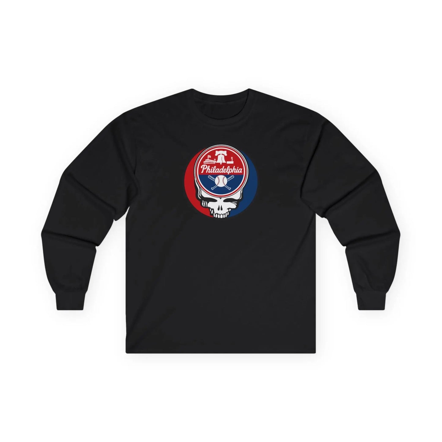 Philadelphia Phillies Original Stealie Grateful Dead Long Sleeve Shirt