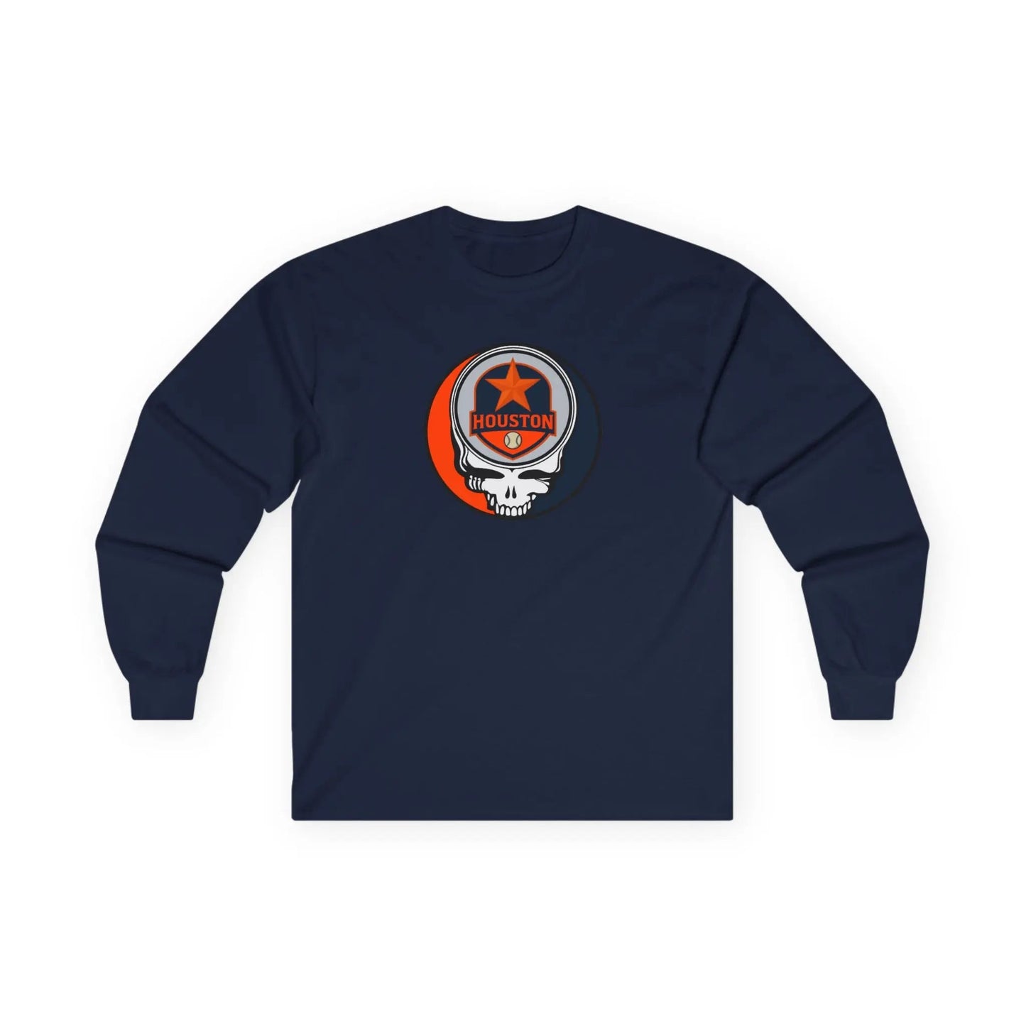 Houston Astros Original Stealie Grateful Dead Long Sleeve Shirt