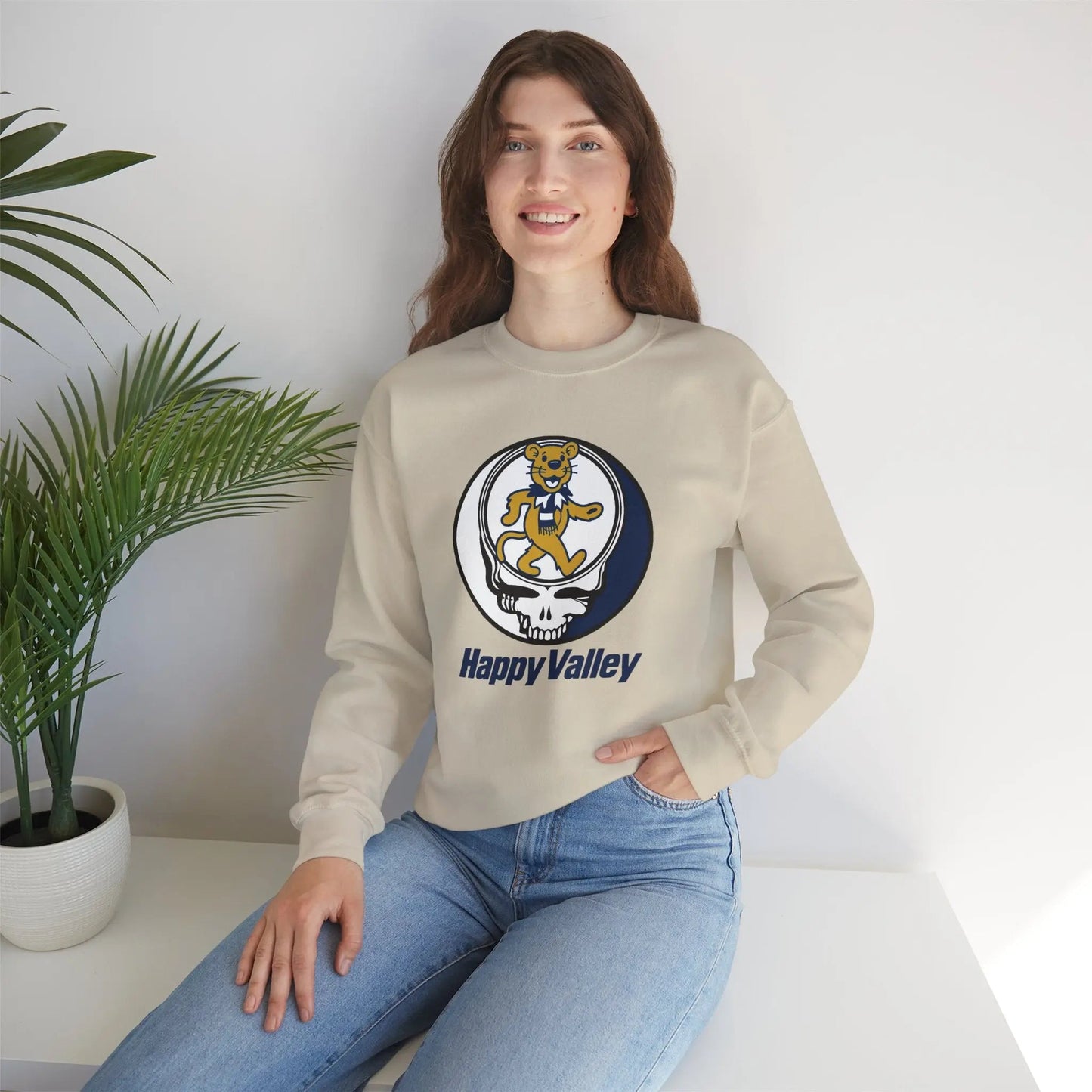 Happy Valley Dancing Lion Stealie Crewneck | Grateful Dead