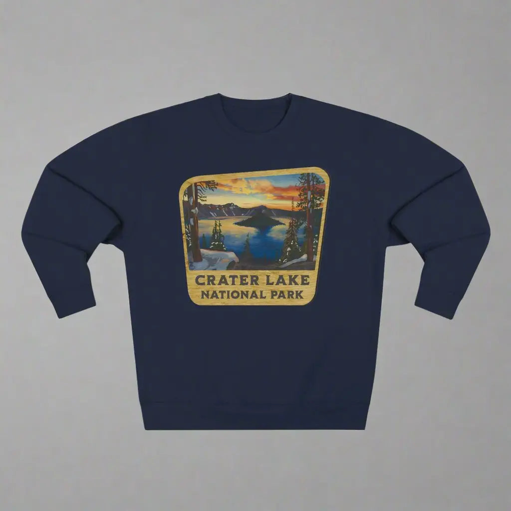 Crater Lake National Park Crewneck Sweatshirt Wood Sign