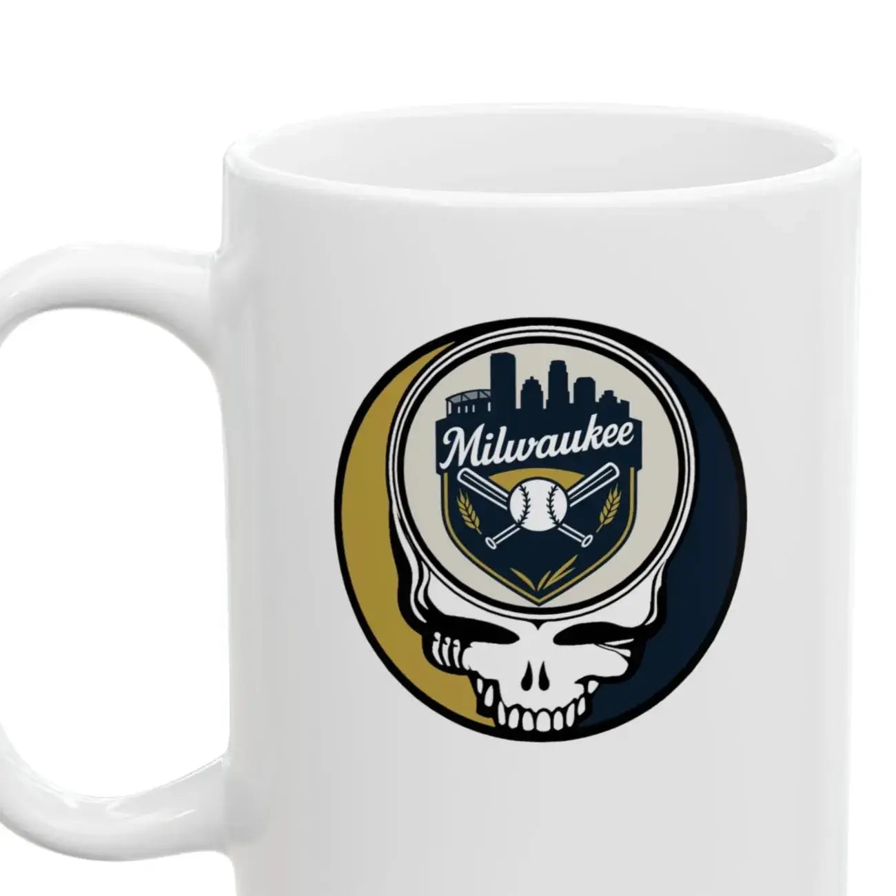 Milwaukee Brewers Original Stealie Grateful Dead Coffee Mug