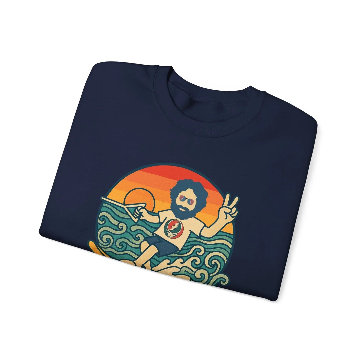 Waterskiin' Jerry Life is dead.® Crewneck | Grateful Dead