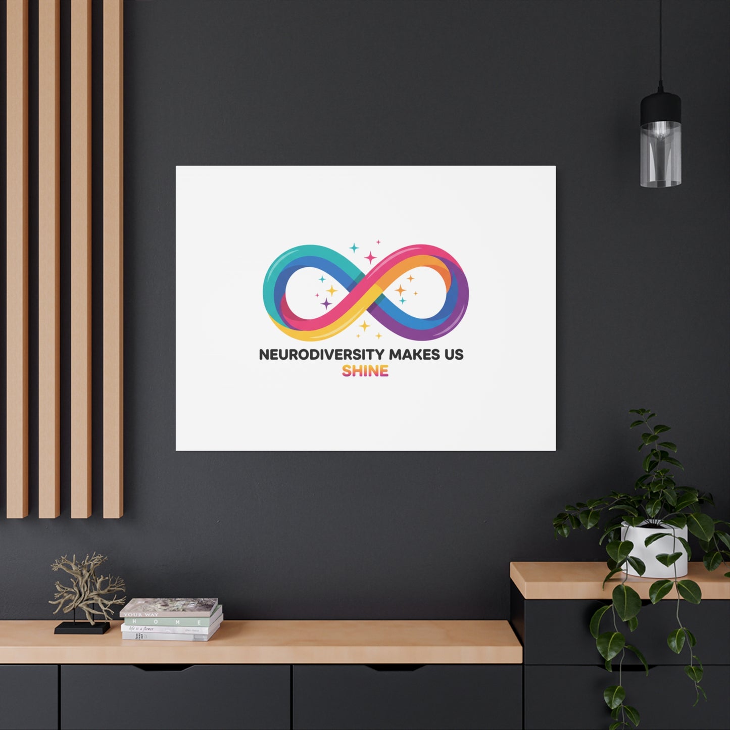 Neurodiversity Makes Us Shine Canvas | Autism Acceptance, Autistic Pride