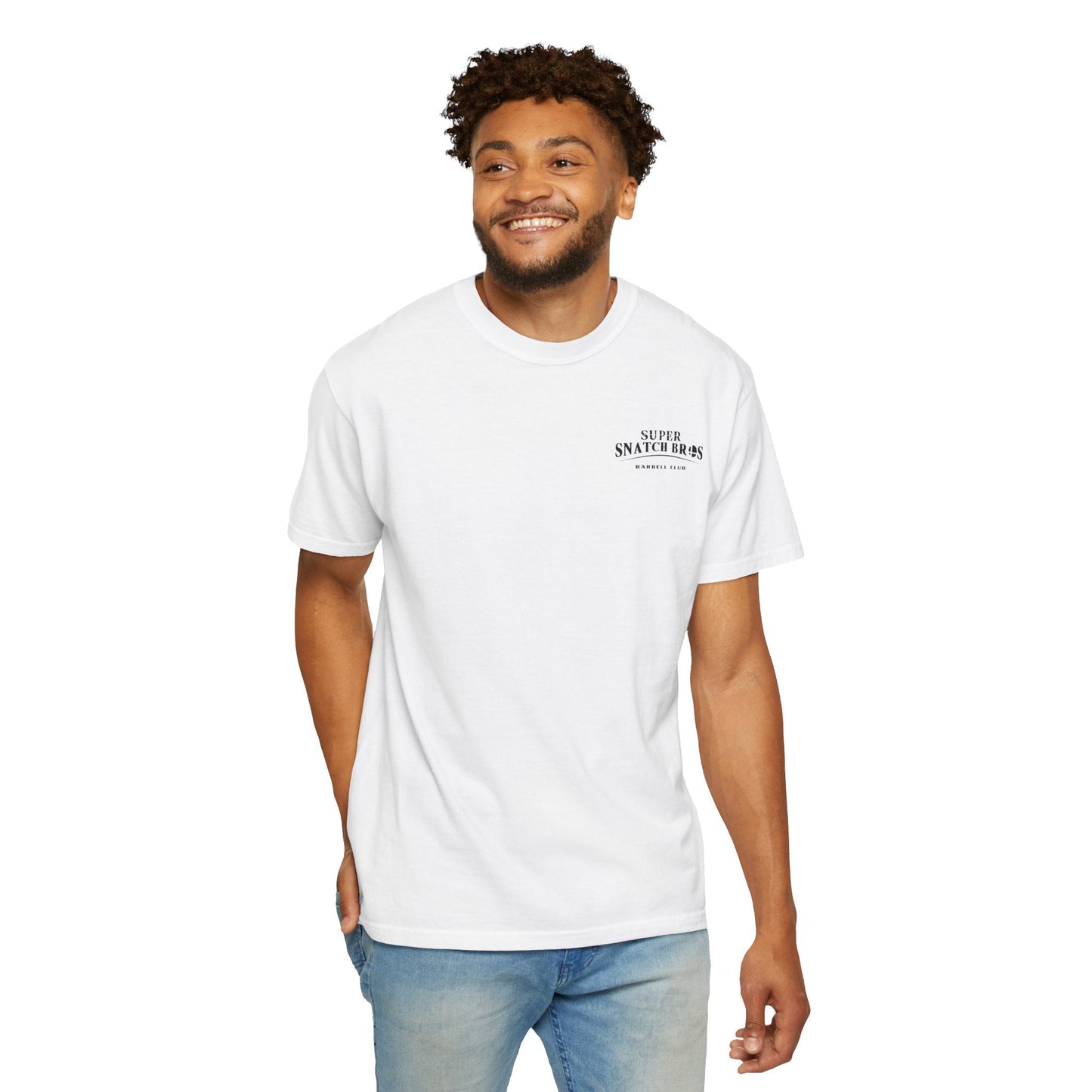 Super Snatch Bros Barbell Club — Chest Logo Tee