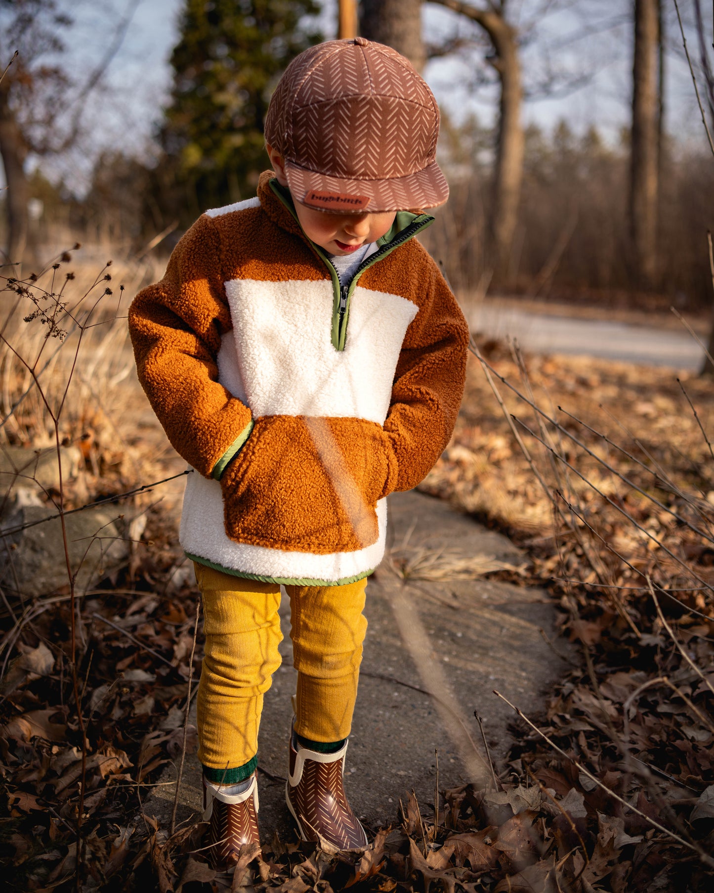Tan Camel Sherpa - Plush Warm lined Pullover Sweatshirt