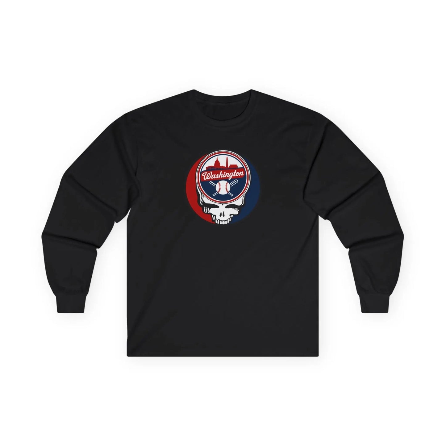 Washington Nationals Original Stealie Grateful Dead Long Sleeve Shirt