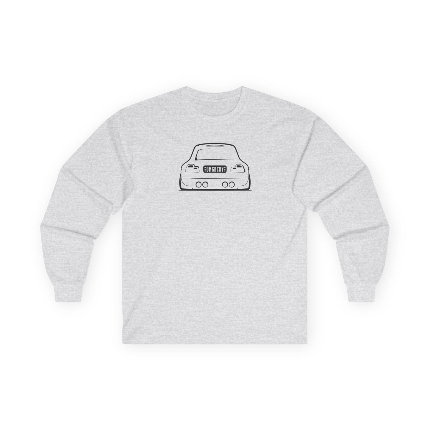 OMGBCKY Black Coupe Silhouette Long Sleeve Tee - Unisex Gildan Classic Ultra Cotton Long Sleeve T-Shirt