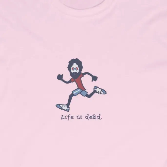 Life is dead.® Runner Jerry Grateful Dead Long Sleeve Shirt