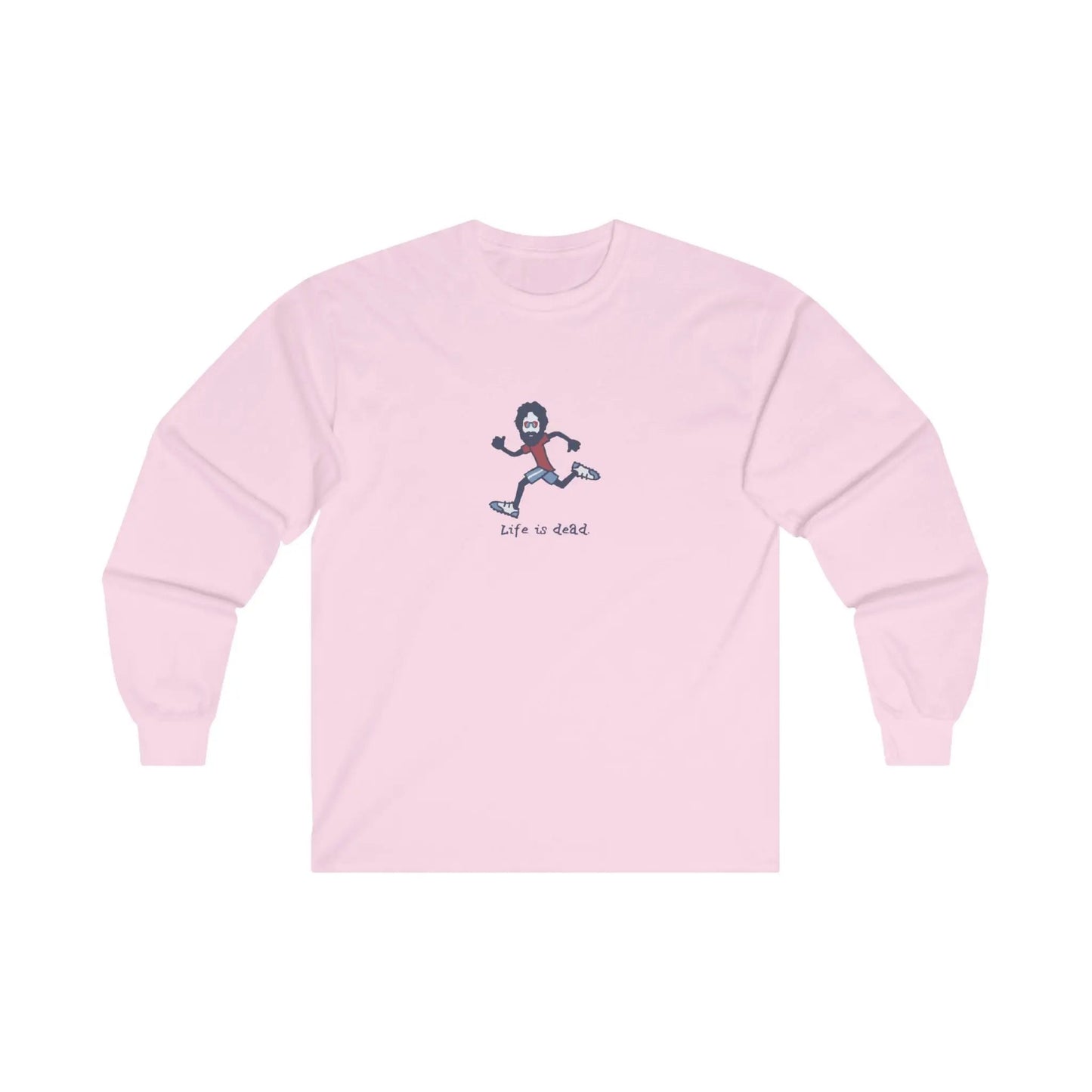 Life is dead.® Runner Jerry Grateful Dead Long Sleeve Shirt