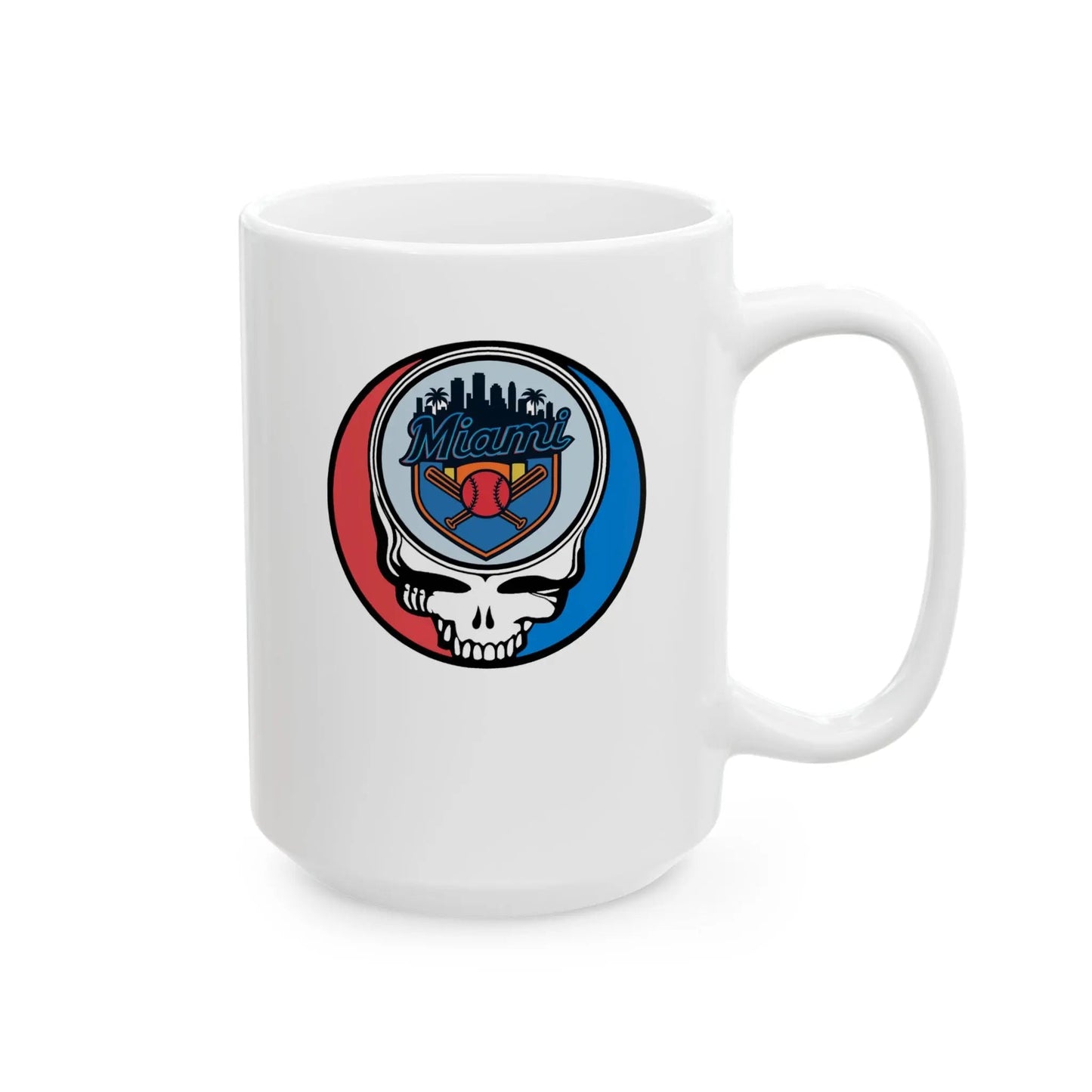 Miami Marlins Original Stealie Grateful Dead Coffee Mug