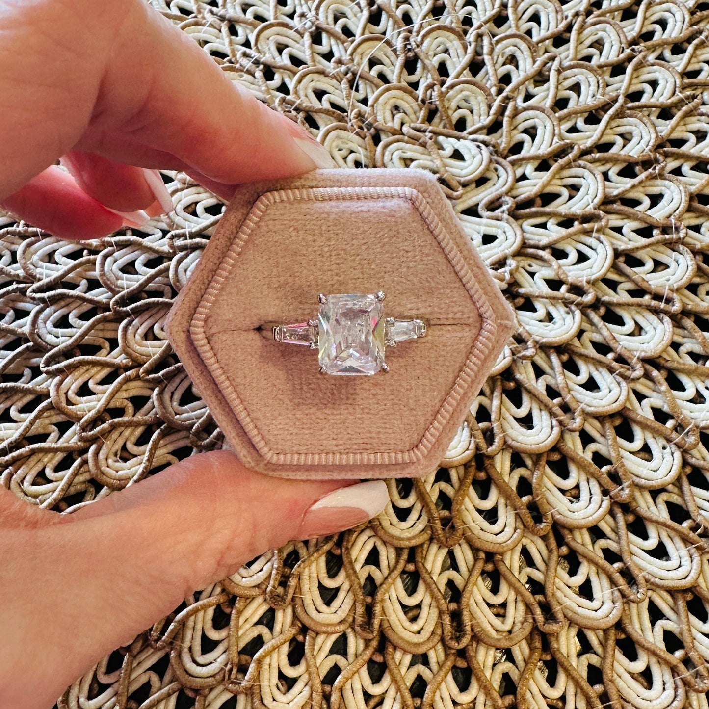 Vivienne Emerald Baguette Ring