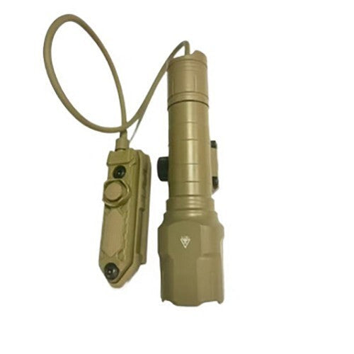 WL-25 Tactical Weaponlight Flashlight, 1200LM, USB Rechargeable – Black or Tan
