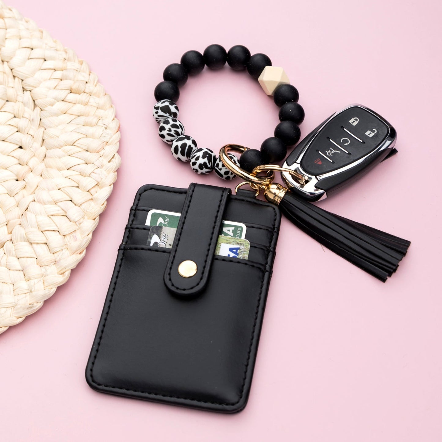 Silicone Key Ring Wallet Bracelet