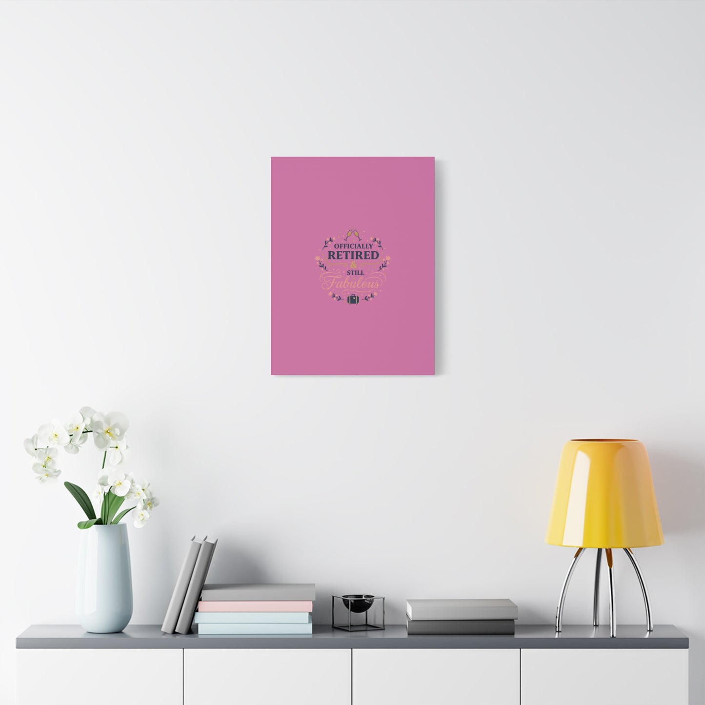 Officially Retired & Still Fabulous Canvas, retirement gifts for women | personalized retirement gifts