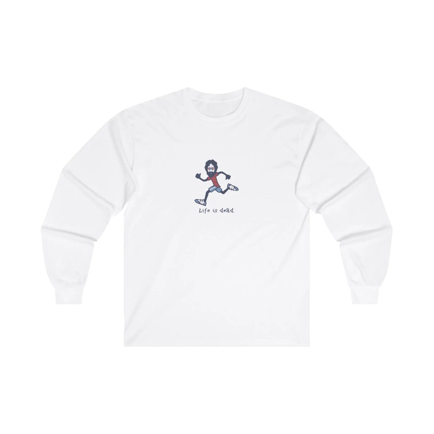 Life is dead.® Runner Jerry Grateful Dead Long Sleeve Shirt