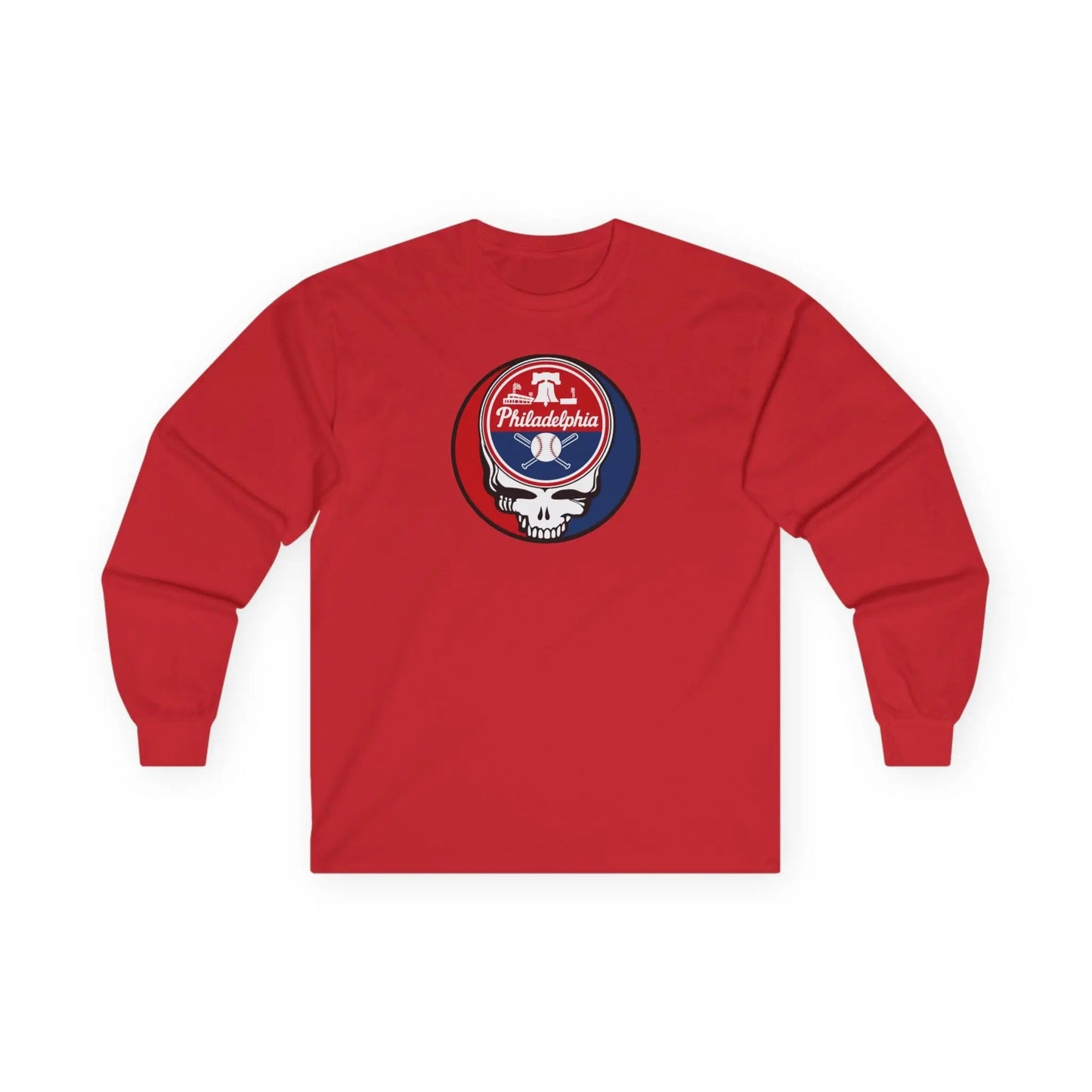 Philadelphia Phillies Original Stealie Grateful Dead Long Sleeve Shirt