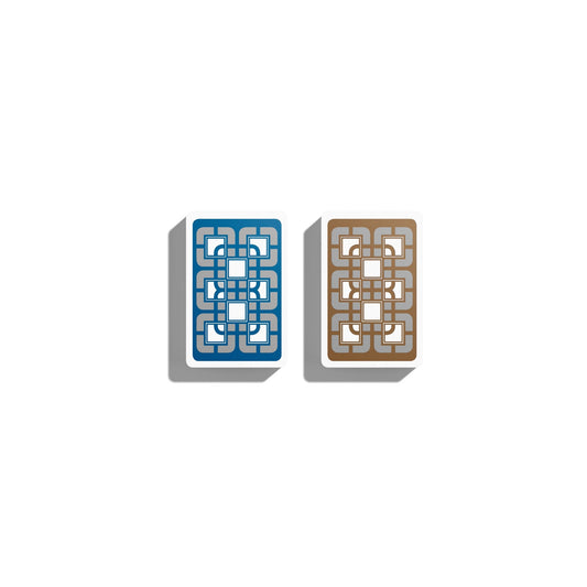All-Plastic Baron Bridge Playing Card (Slightly Larger Index) - Boxed Double Deck