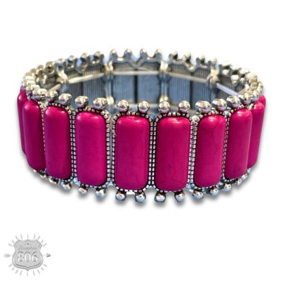 Western rectangle stone bracelet