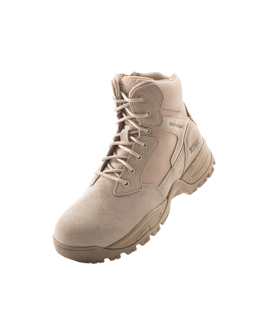Kiwi Rugged Sand Suede Mid-Cut 6" Zipped Water Resistant Tactical Boots [R63000]