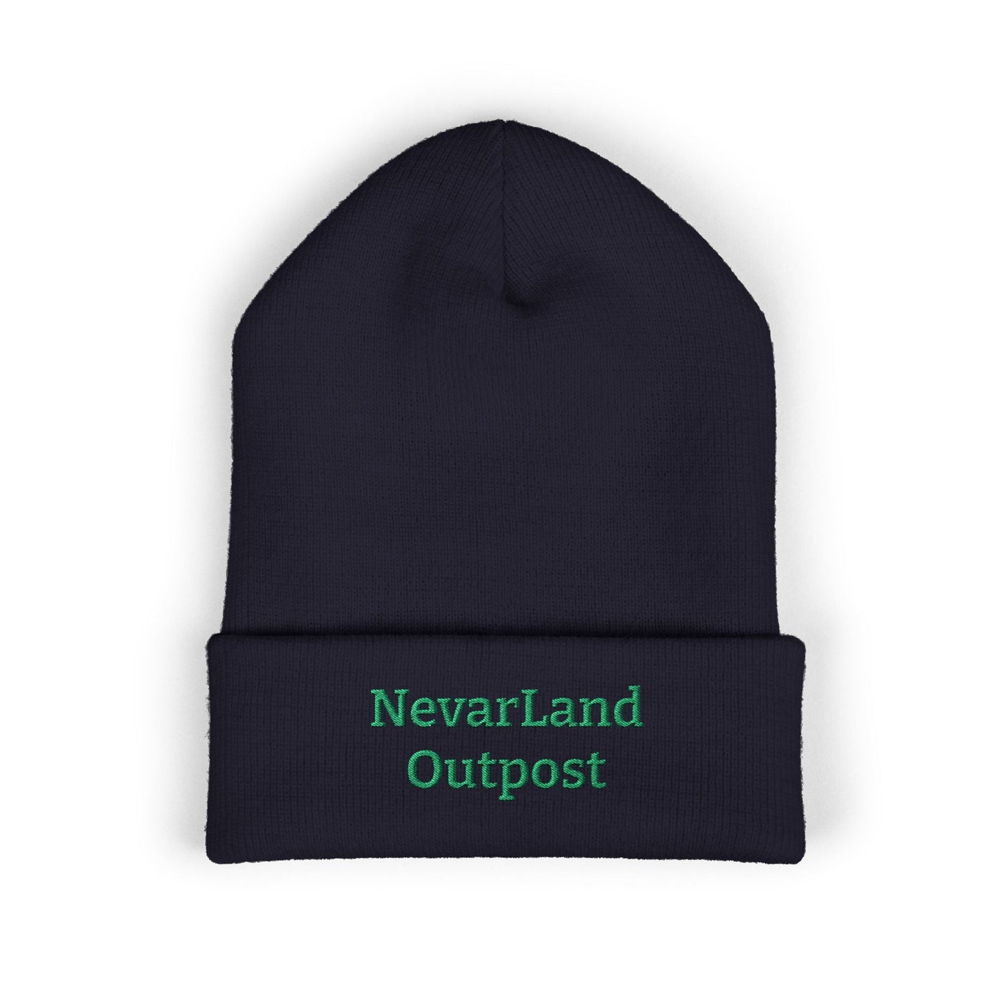 "NevarLand Outpost" - Embroidered Cuffed Knit beanie