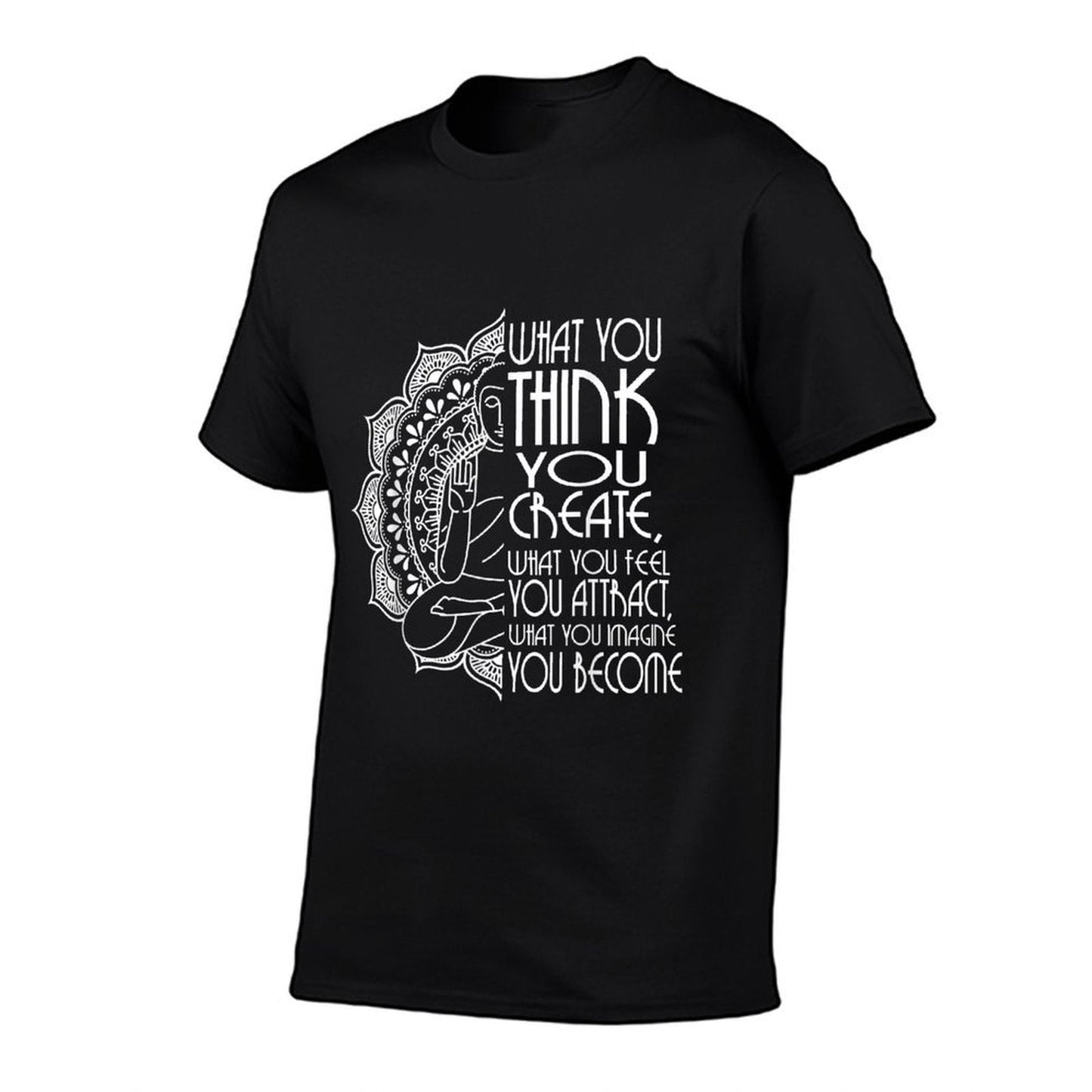 Law Of Attraction Spiritual Buddha Meditation Gifts Men Yoga  Fade-proof Color T-Shirt