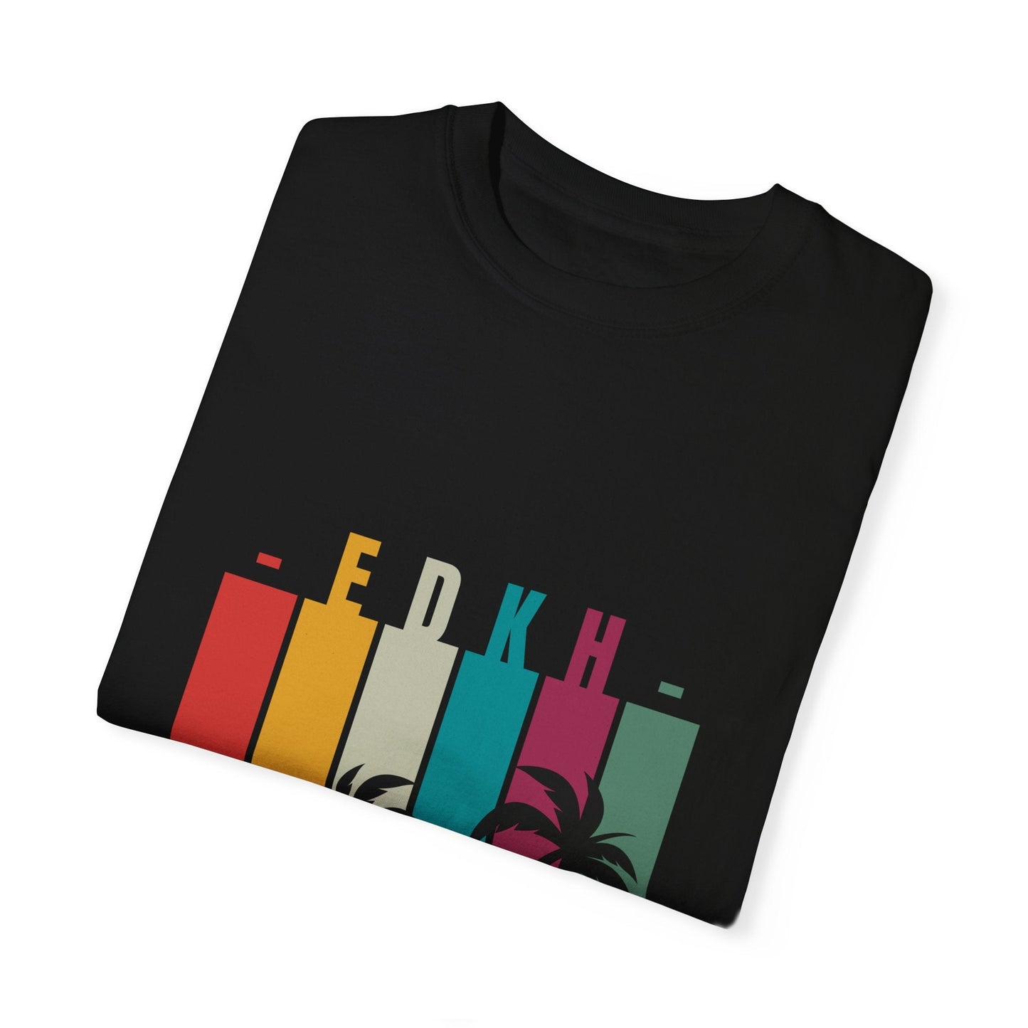 EDK Beach Vibes Unisex Garment-Dyed T-Shirt | Retro Summer Style