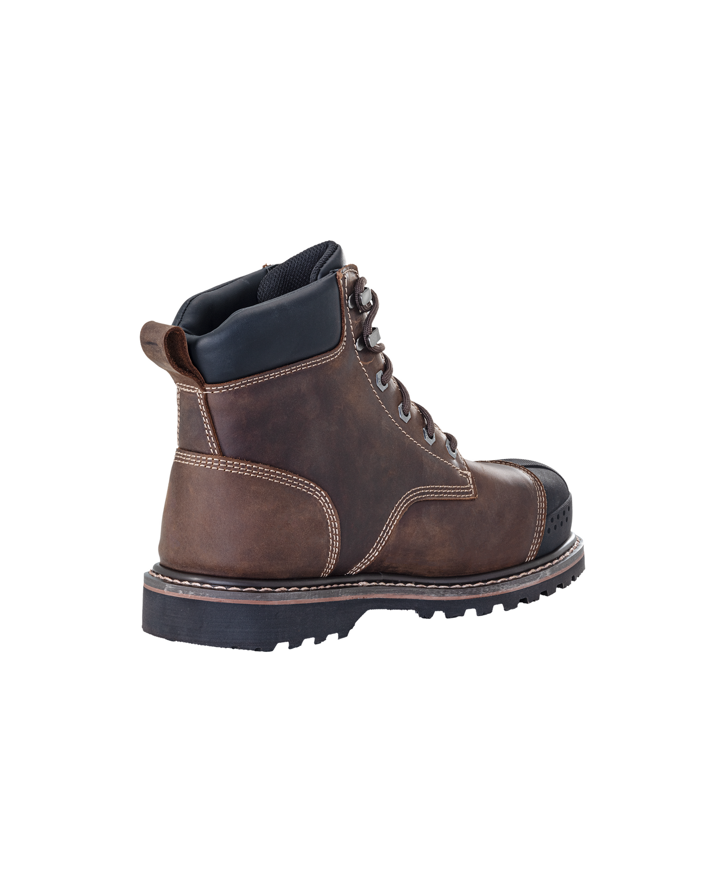 Kiwi Premium Brown Crazy Horse 6" Steel Toe Waterproof Cap-Toe Work Boots [R64100]