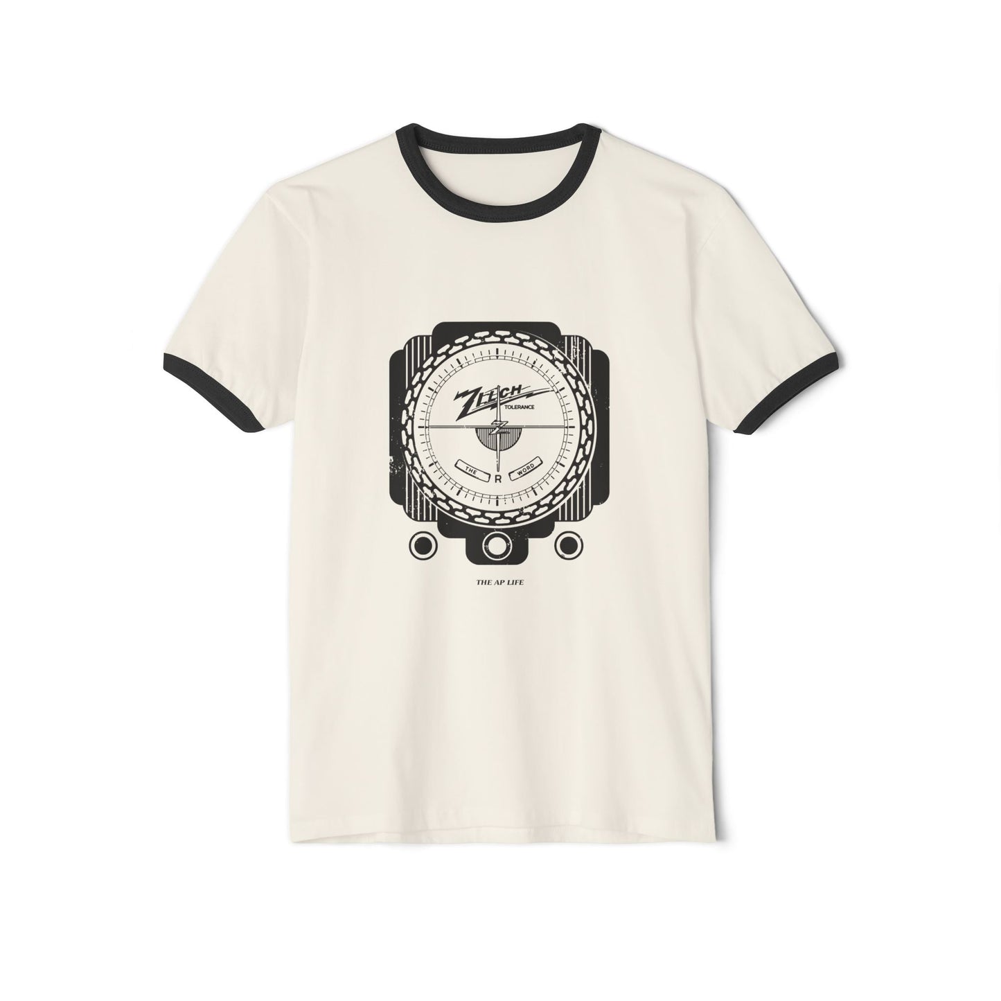 Zilch Tolerance for the R Word - Adult Unisex Cotton Ringer T-Shirt
