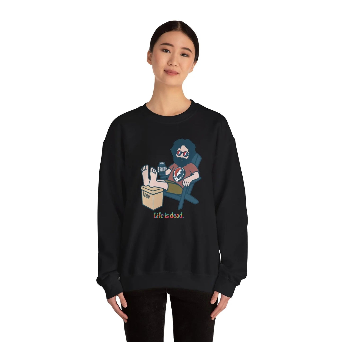 Stay Cool, Jerry Life is dead.® Crewneck | Grateful Dead