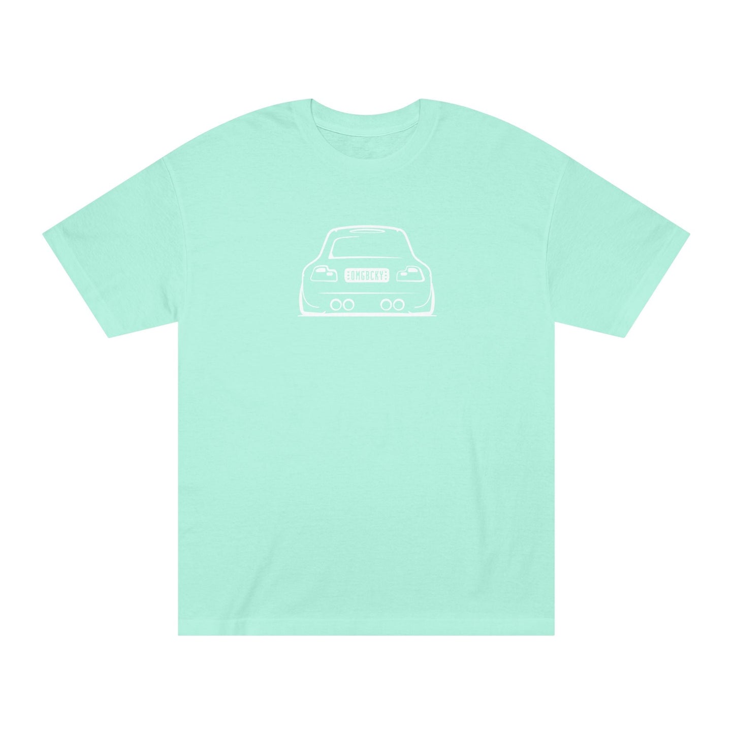 OMGBCKY White Coupe Silhouette Tee - Unisex American Apparel Classic T-Shirt