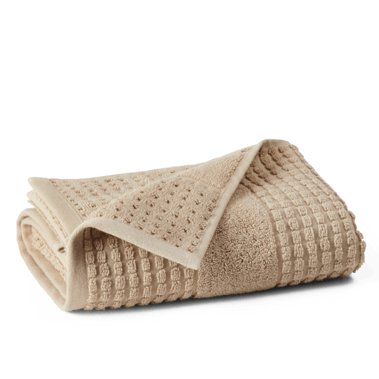 JUNA Check Hand Towel, Sand