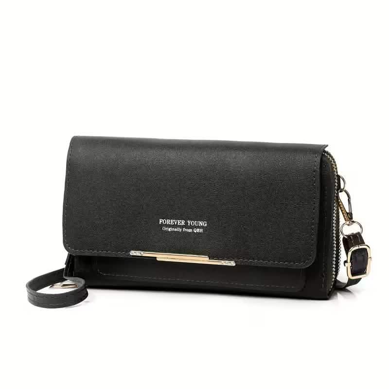 Vegan Messenger Bag – Lightweight Large Shoulder Bag with Detachable Organizer